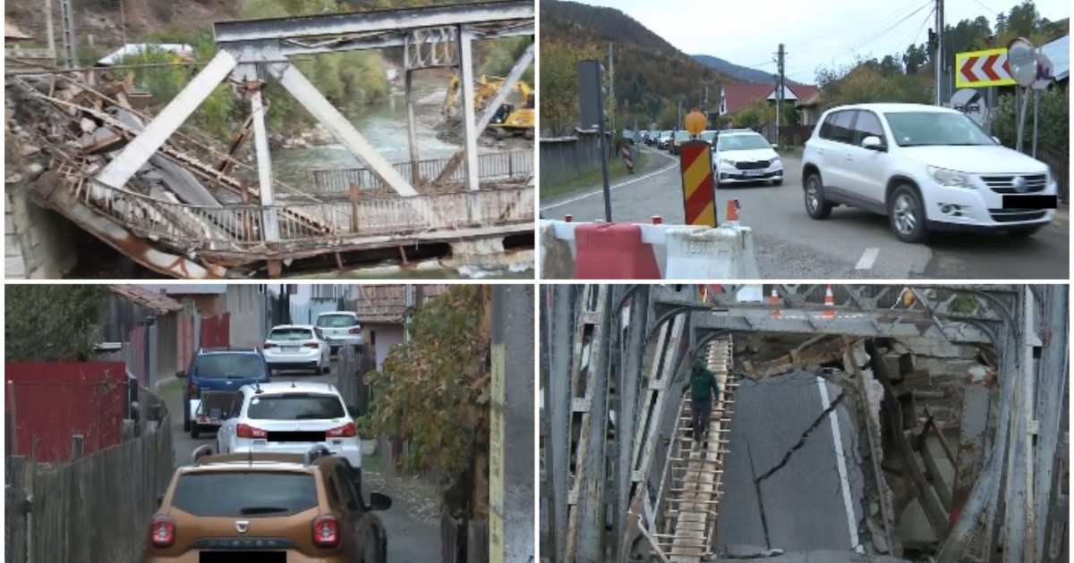 Haos în Bacău după prăbușirea unui pod de pe DN12A: Localnicii sunt revoltați de inacțiunea autorităților