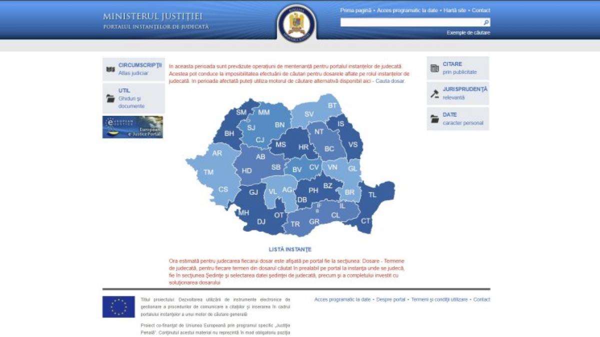 Blocaje pe portalul instanțelor: Ministerul Justiției explică de ce sunt dificile căutările de dosare