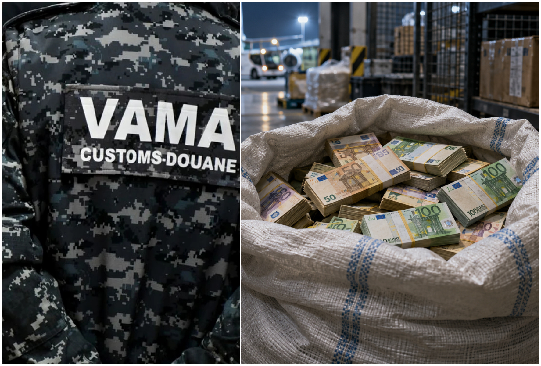 Scandal la Vama Otopeni: 700.000 de euro cash au dispărut dintr-un depozit fără camere de supraveghere