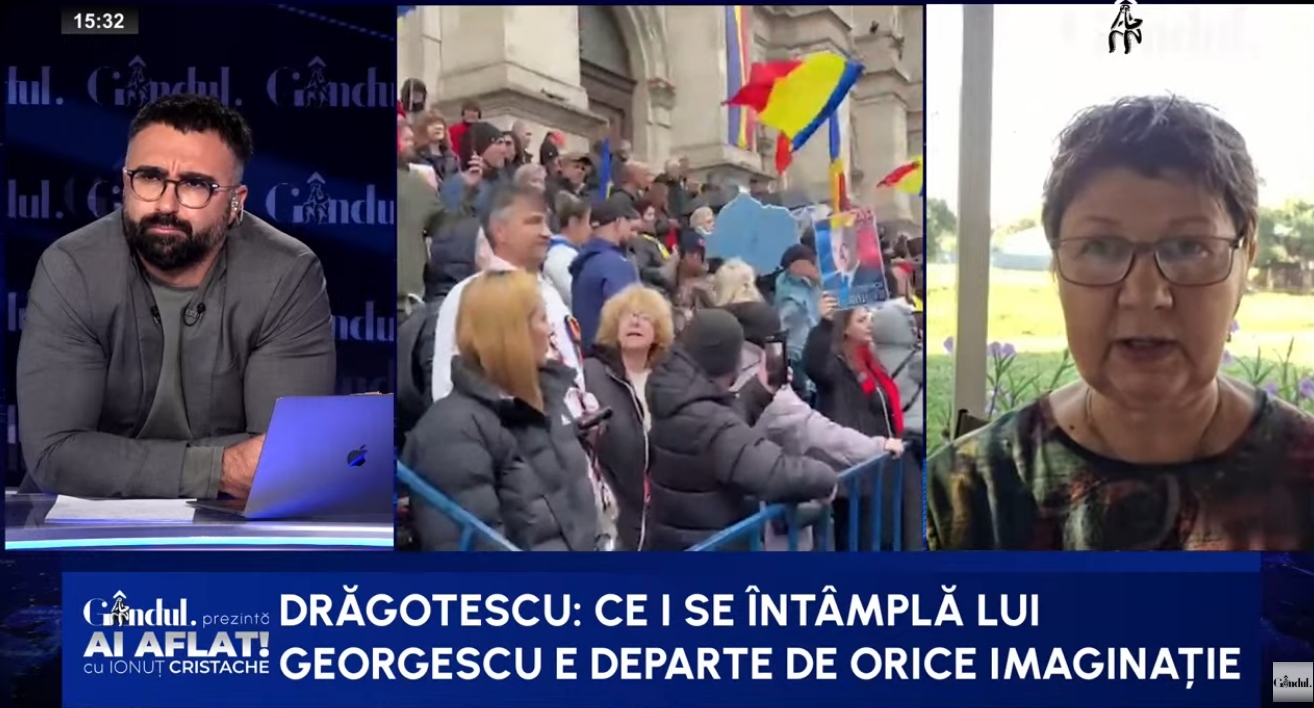 Corina Dragotescu critică expunerea mediatică a lui Călin Georgescu după prelungirea arestării preventive