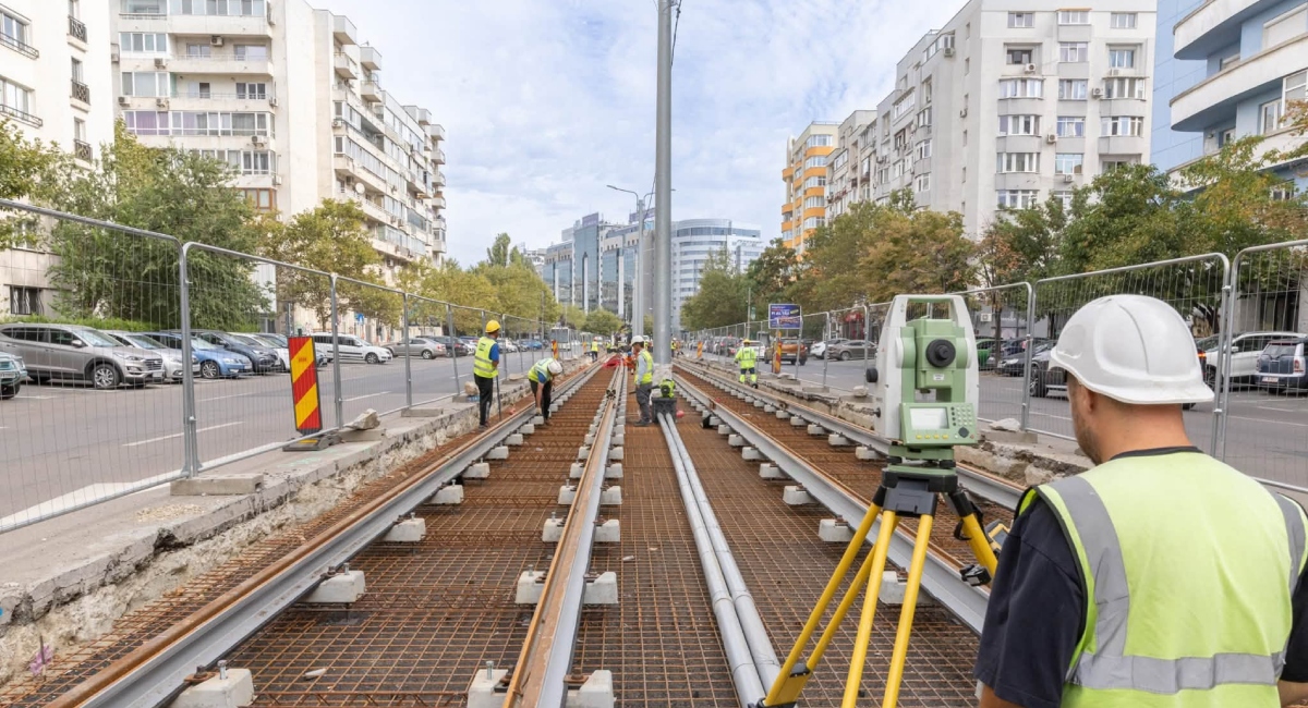 Modernizarea liniilor de tramvai din București: Primăria Capitalei prezintă stadiul lucrărilor pe lotul 1