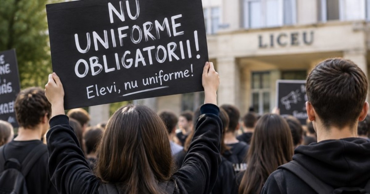 Protest în școli: Elevii vor purta negru luni, 28 septembrie, împotriva uniformelor obligatorii