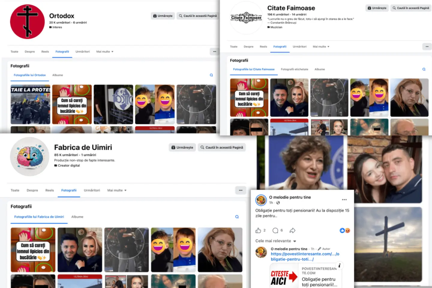 O rețea de pagini de Facebook trimite datele utilizatorilor către un site de știri care le vinde rușilor