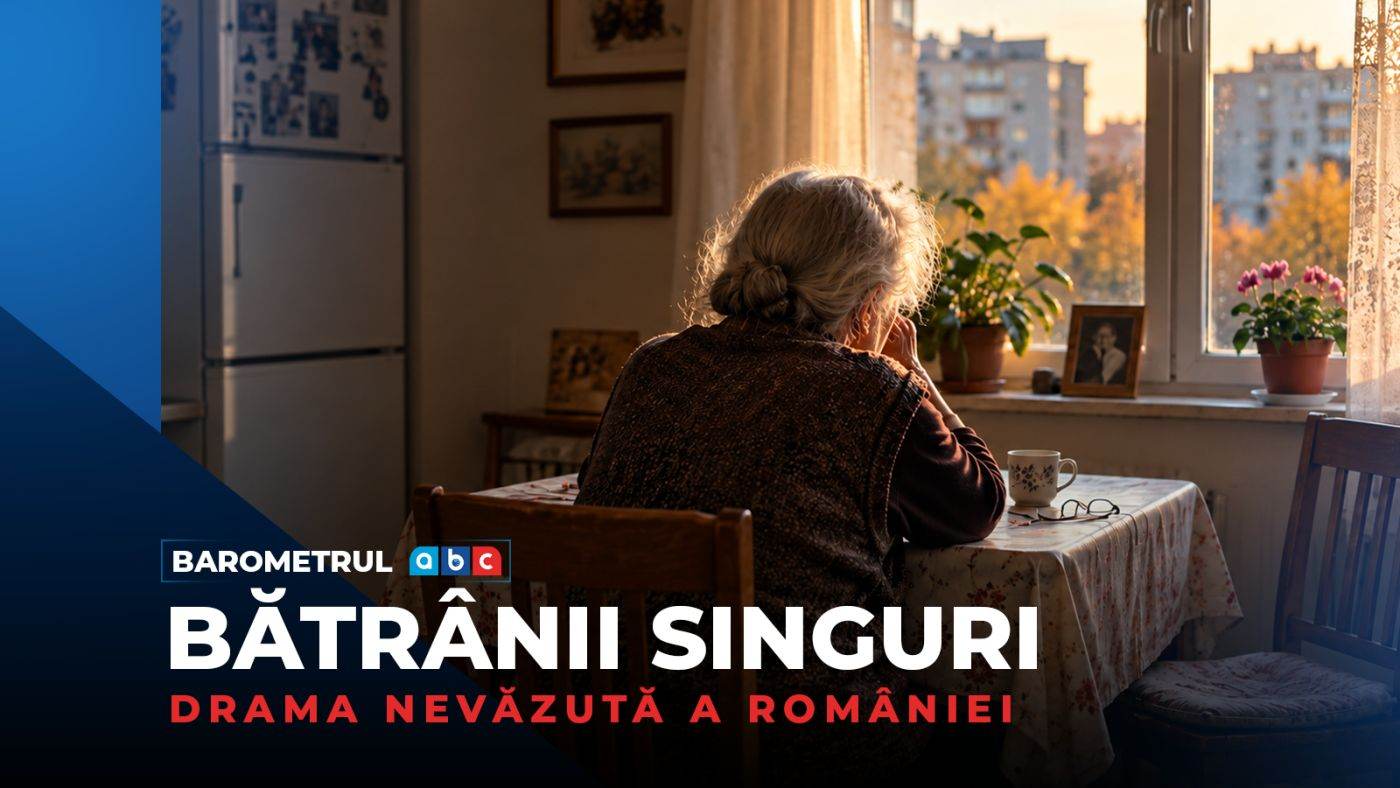 Drama seniorilor din România: peste 1,3 milioane de vârstnici locuiesc singuri și sunt izolați social