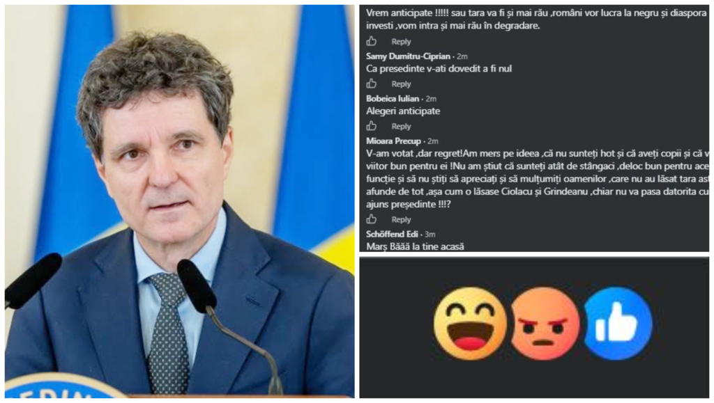 Reacții violente la postarea lui Nicușor Dan: Cetățenii cer alegeri anticipate după eșecul lui Siegfried Mureșan